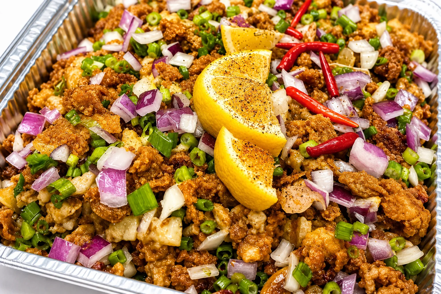 Crispy Pork Sisig at Crspy Bnch &ndash; crispy comfort food delivery to Downtown Winnipeg, MB